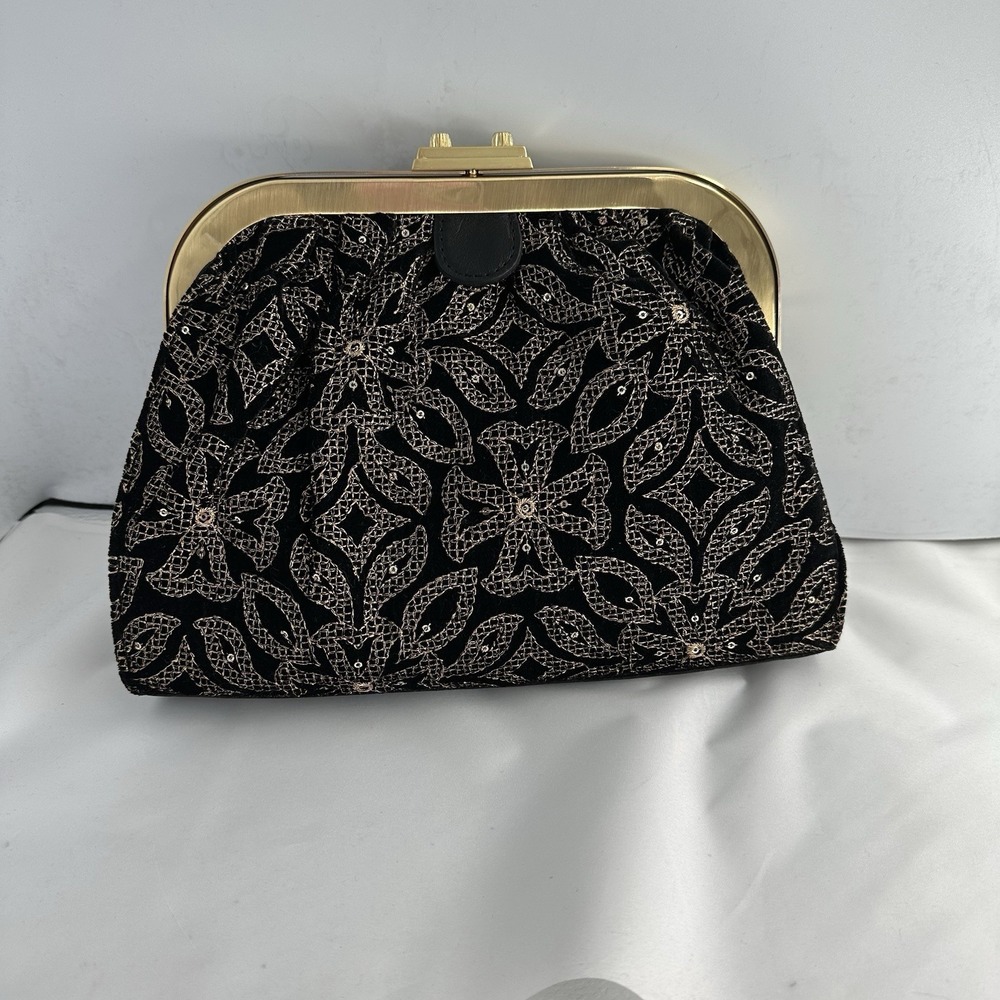 NEW Patricia Nash Verbania Small Velvet Push-Lock Frame Bag